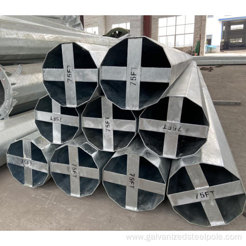 Hot Dip Galvanized Steel Pole 75FT